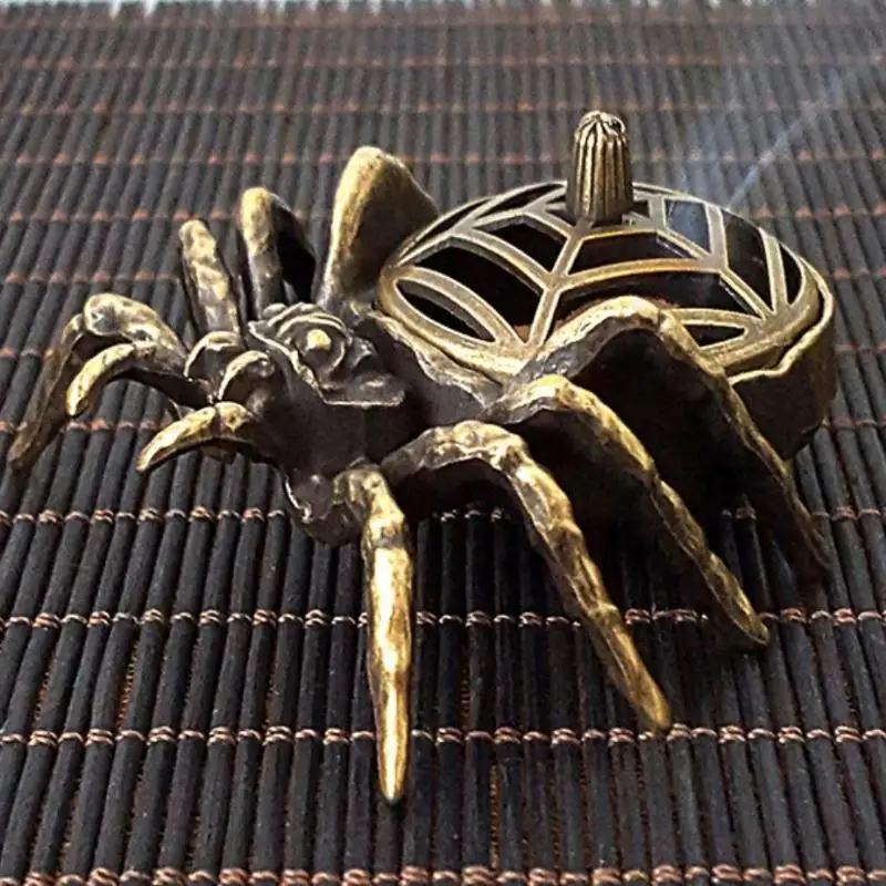 Spider Incense Cone Holder Mini Asian Zen Decor Small Animal Burner For Home Office Meditation Gift