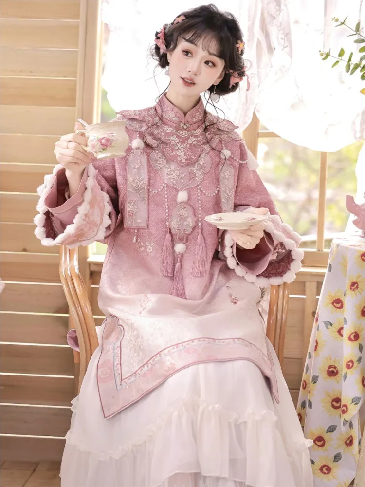 

A new Chinese-style dress set for women in Hanfu