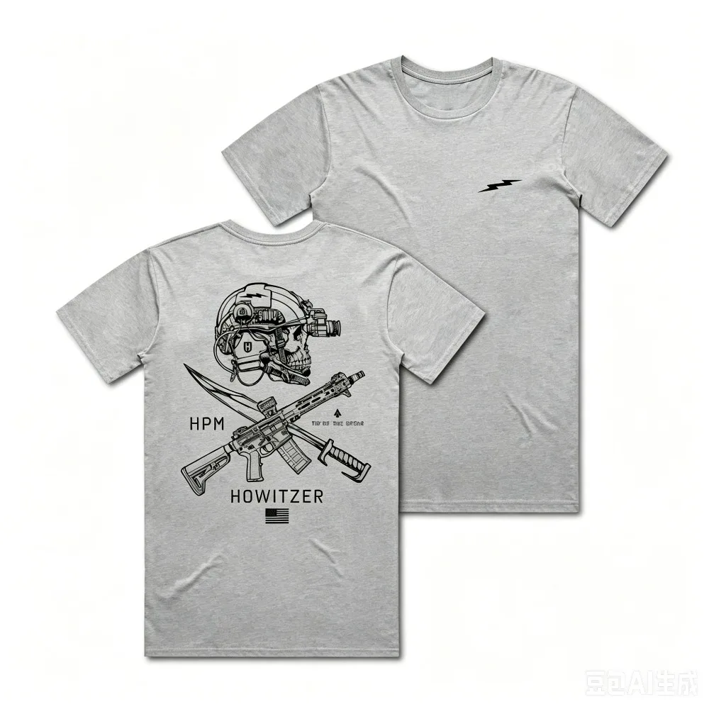 2026 New Men Military Enthusiast Tactical T Shirt Round Neck Loose Short Sleeve Tops Outdoor Shooting Streetwear S-4XL