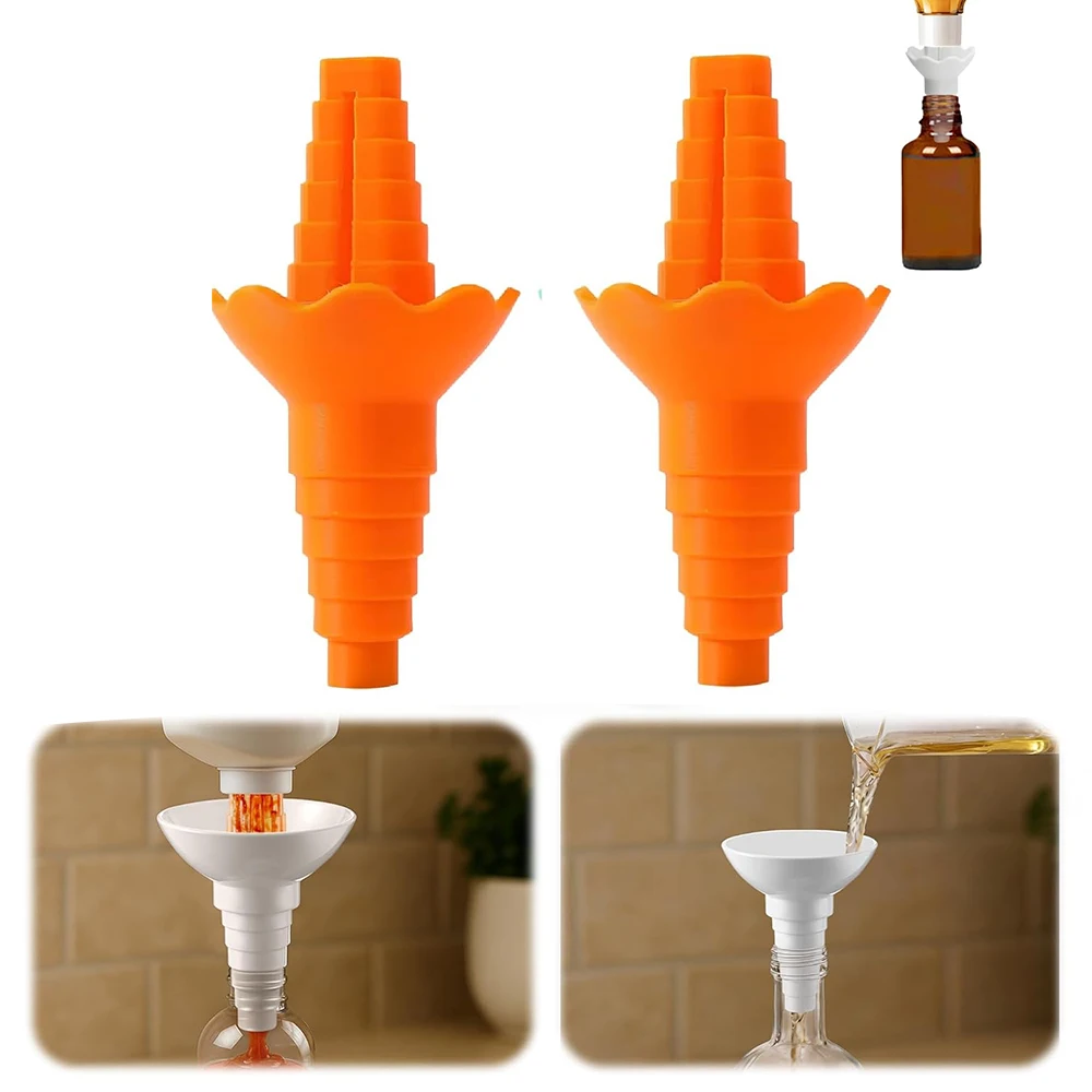 

Bottle to Bottle Transfer Adapter Bottle Emptying Kit Liquid Transfer Connector Reusable Bottle Funnel Mess Free Leak Proof