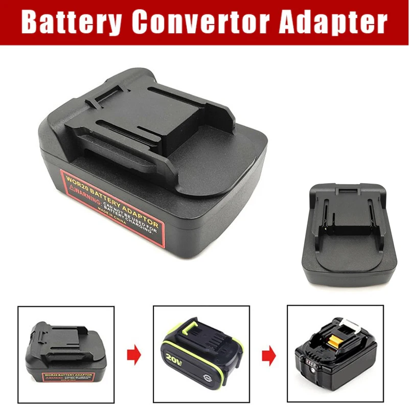 Battery Adapter Converter for Worx 20V 5Pin Battery WA3593 Convert To for Makita 18V Li-ion Battery Power Tools Drill Use