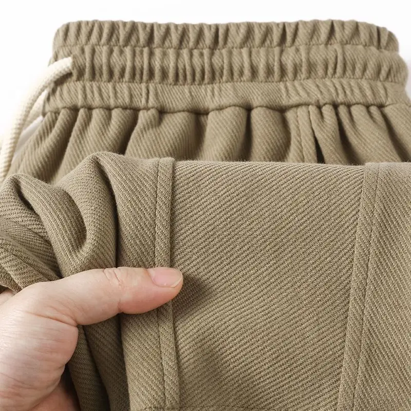 

Мужские летние спортивные штаны из плотного канваса American Sle, свободного кроя, длины до щиколотки, цвет хаки, для баскетбола и повседневной носки...