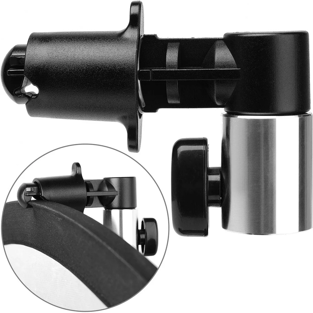 عاكس حامل خلفية المشبك، قوي سبائك الألومنيوم التصوير عاكس القرص عقد تحديد المواقع المشبك محول تركيب