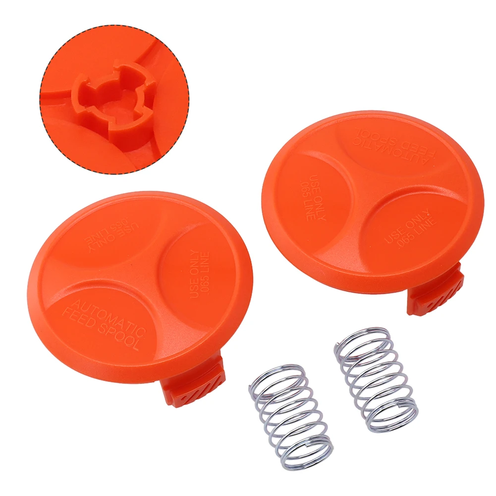 

2 Pack For BLACK + DECKER Spool Cover Fitment:For Black & Decker GH400 Type 1/2/3/5, GL4525 Type 1, GL5028 Type 1, GLC120 Type 2
