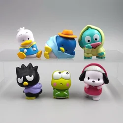 Sanrio Cartoon Model Pachacco XO Penguin Keroppi Anime Figure Figurines Collection Kawaii Doll Decoration Toys Children Gifts