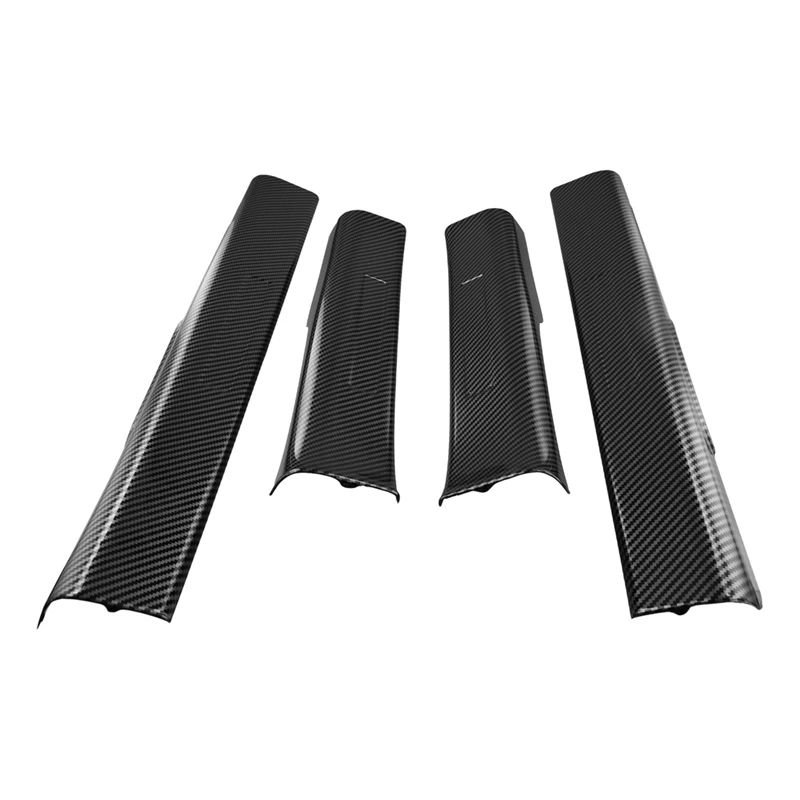 

4PCS Inside Door Sill Guards Door Sill Entry Guard Decor Carbon Fiber Color For BYD Dolphin