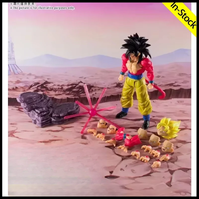 In Stock  Demoniacal Fit SHF Dragon Ball SSJ4 SSJ Son Goku Wild Power GT Heads Anime Action Figure Gifts Toys Collection