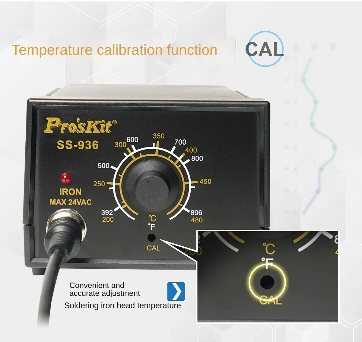 Proskit SS-936H electric soldering iron 60W thermostat temperature control welding station digital display desoldering station