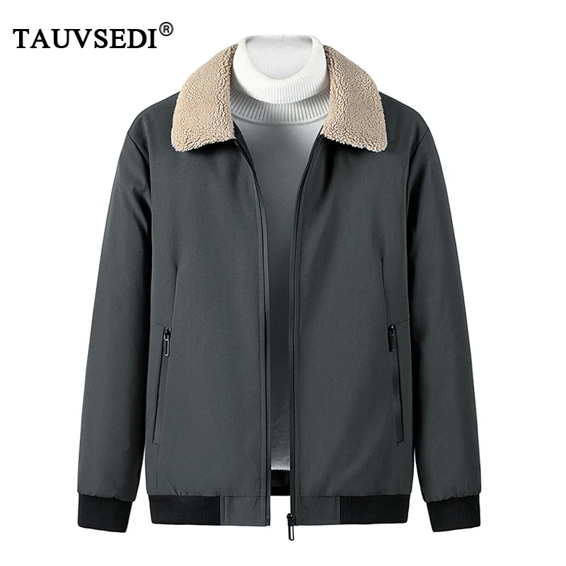 

Winter Men Warm Thicken Windproof Casual Jacket Coat Mens Fleece Lapel Overcoat Parka Coat Male Outwear Fashion Parka Jacket 5XL