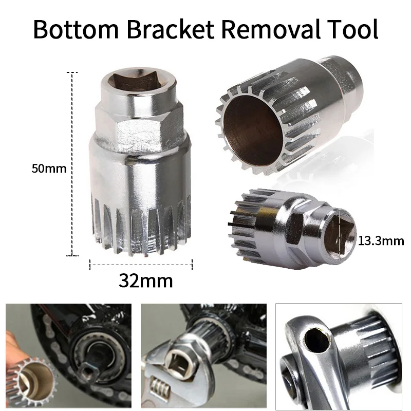 Bicycle Repair Tool Kits MTB Bottom Bracket Remover Crank Extractor Puller Wrench Flywheel Cassette Removal Chain Breaker Cutter