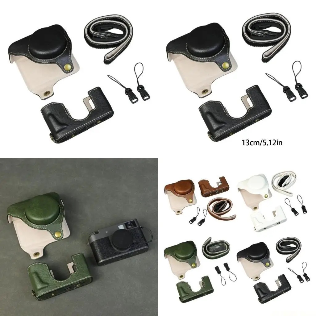 

E56B Винтажный кожаный защитный чехол для полупленочной камеры X, полный чехол