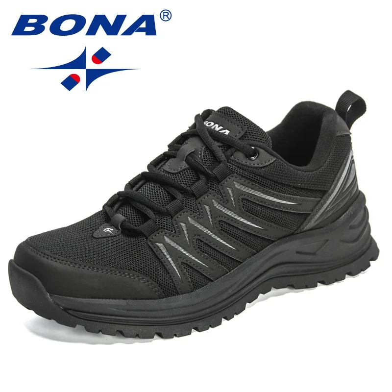 BONA 2022 New Designers Hiking Shoes Outdoor Mountain Boots Men Climbing Shoes Walking Footwear Man Zapatos De Hombre Comfort