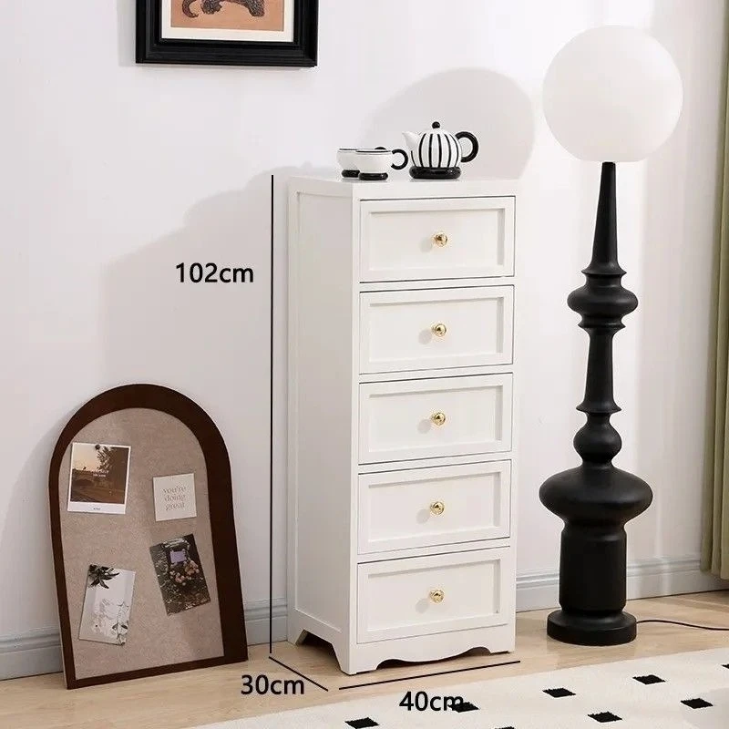 All solid wood cabinet drawer type simple modern bedroom bedside storage locker