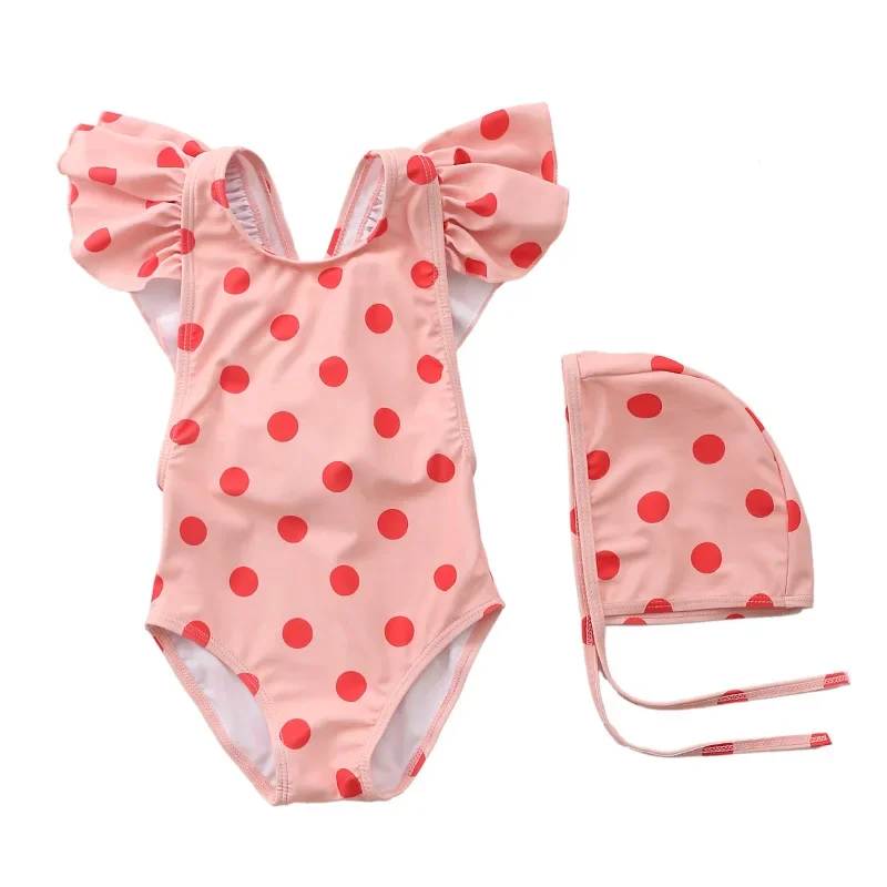 Traje de baño para niña pequeña, bañador infantil con pantalones cortos, Bikini a rayas cruzadas, ropa de playa, 2024