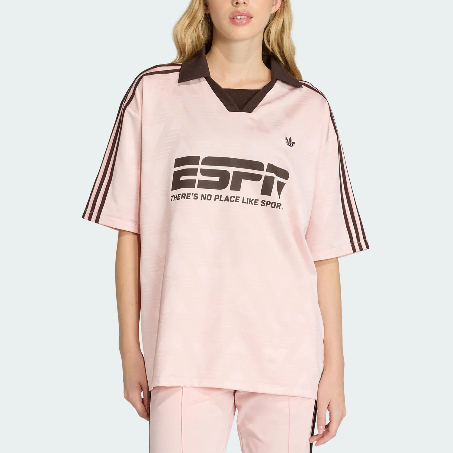 Adidas genuine clover women's jersey style retro training short sleeved T-shirt KG3611