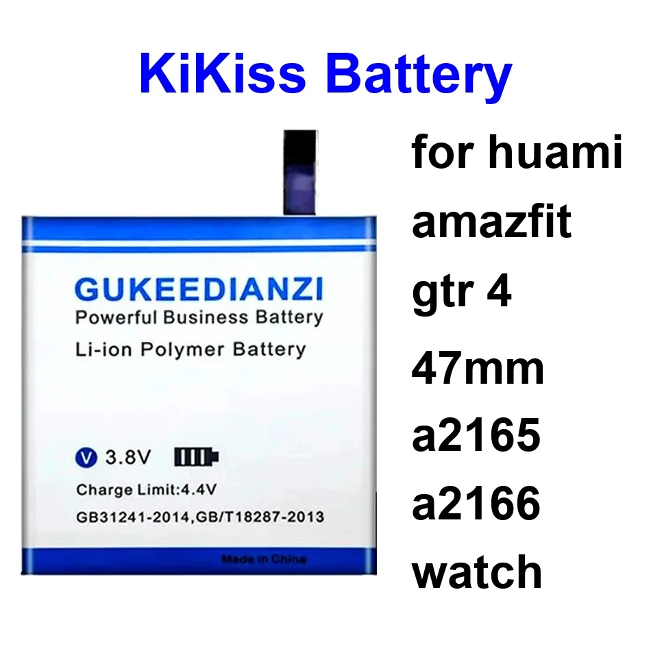 

Аккумулятор для часов Huami Amazfit GTR 4 47 мм (модели A2165, A2166), 550-750 мАч, с проводами, PL502625V, PL412631, PL502625H