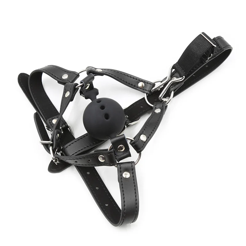 Adult Products 3 Size Open Mouth Gag Ball bdsm Bondage Harness Nose Hook Flail Hanging Nose Hook Plug Restraints SM Sex Toys