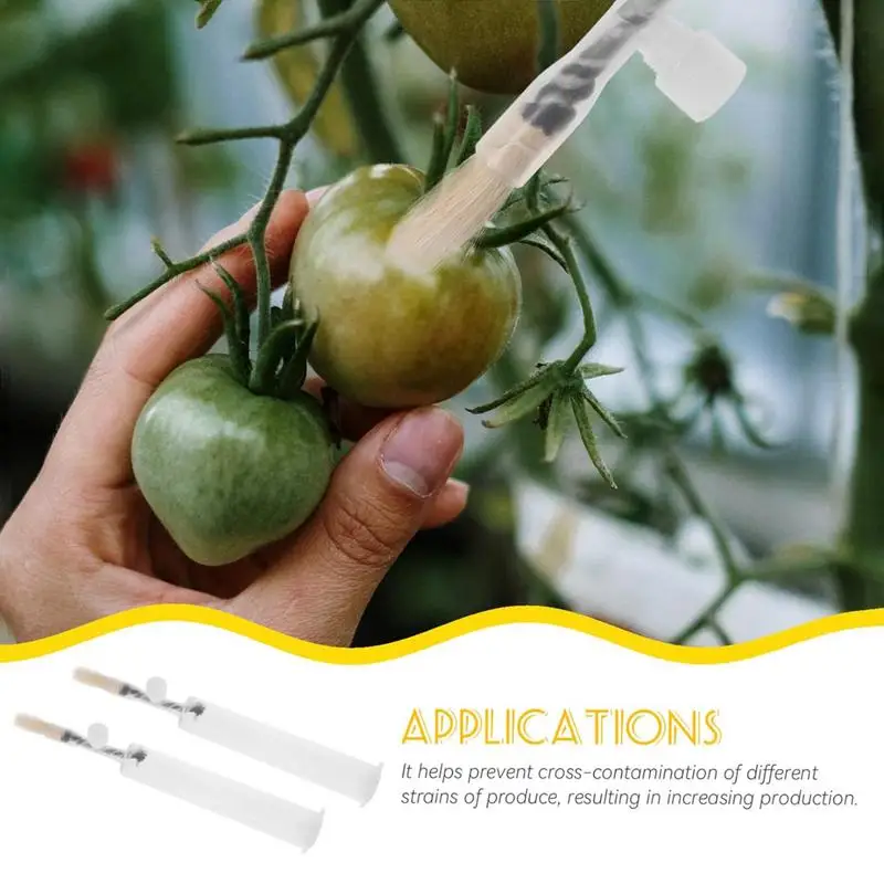 Pollinating Pen Artificial Pollination Brush Gardening Outdoor Fruit Planting Substitutable Writing Brush Fruit Duster Device