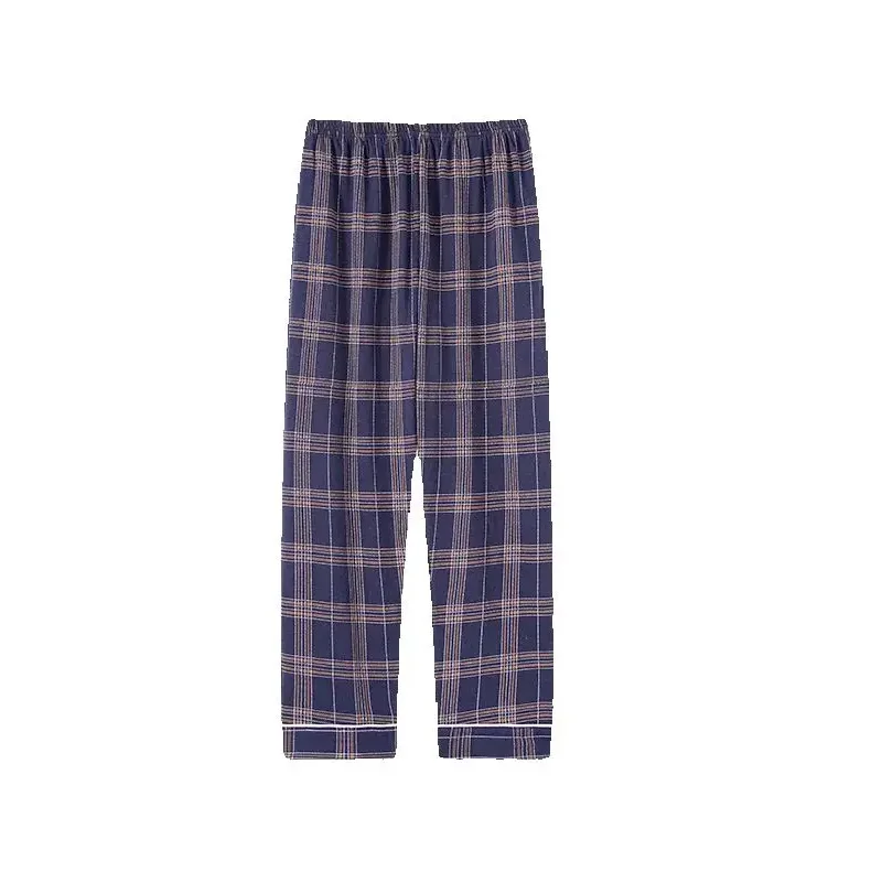 

Big Yards L-5XL Men's Cotton Long Trousers Plaid Sleep Pants Mens Pajamas Pants Bottoms Sleepwear Pajama for Men Pijamas Hombre