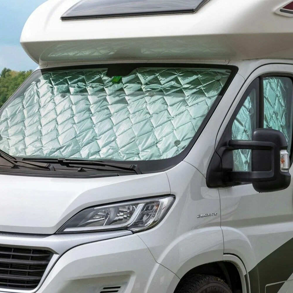 Parasoles para coche Fiat Ducato Citroen Relay Peugeot Boxer, bloquean los rayos UV y mantienen el interior fresco con cubiertas para ventanas laterales y parabrisas