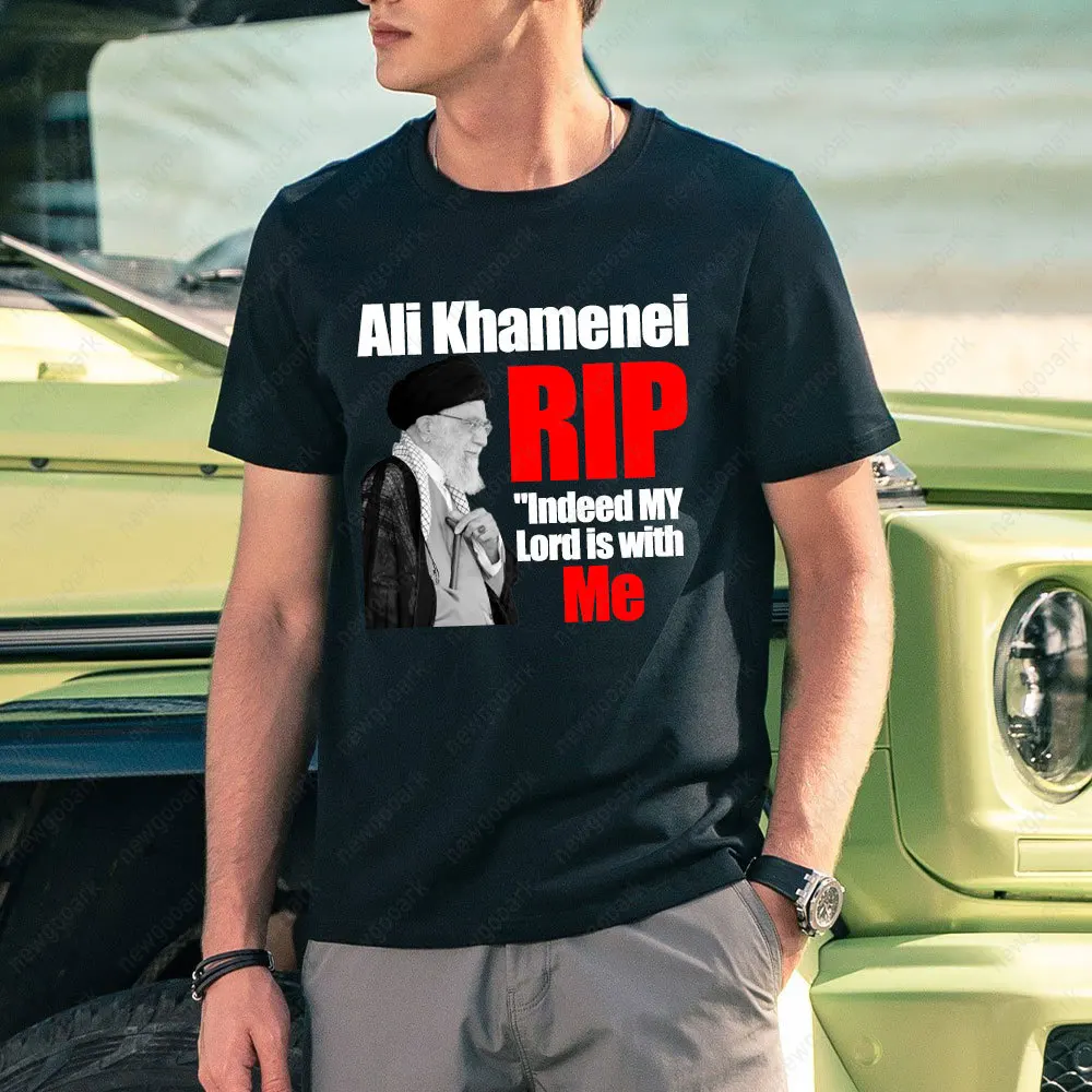 RIP Ali Khamenei 1939-2026 T-shirt Thank You for The Memories Shirt Woman Man Cotton Graphic T Shirts Iran Short-sleev Camisetas