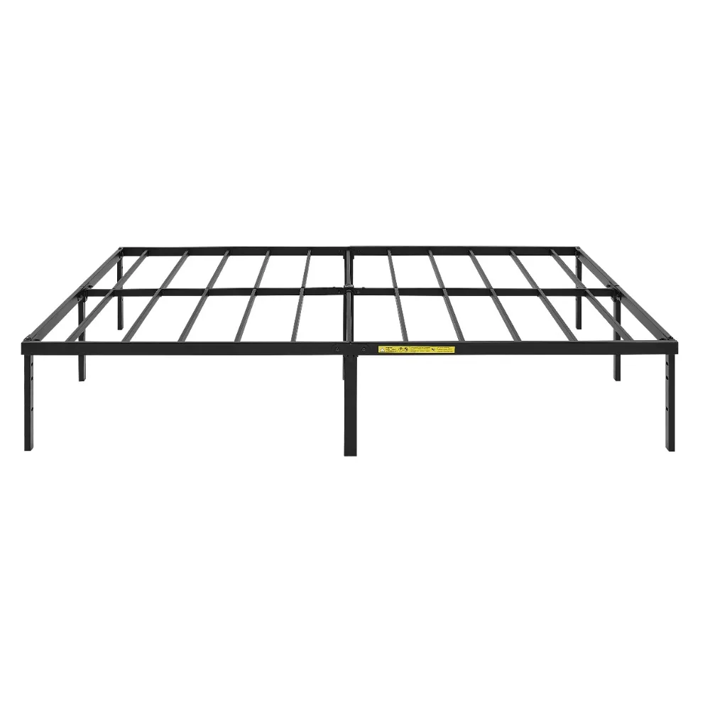 2023 New Mainstays 14” Heavy-Duty Steel Slat Platform Bed Frame, White