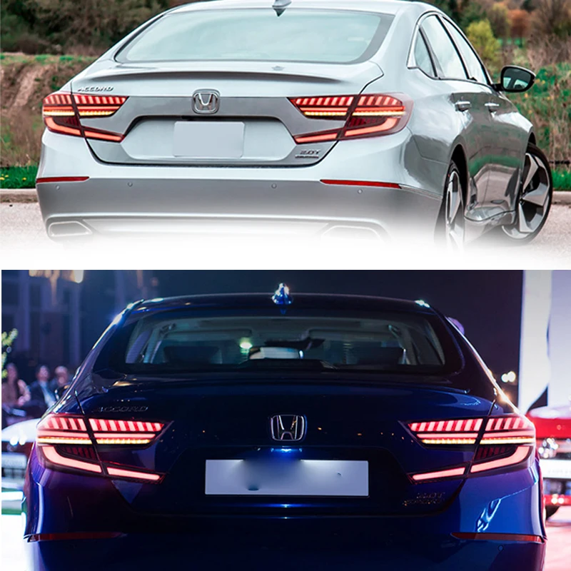 Luces traseras LED para Honda Accord 10. a generación 2018 2019 2020 2021 2022 indicador secuencial LX EX accesorios de montaje de lámparas traseras