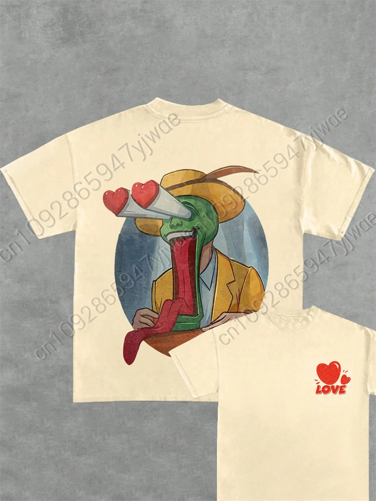 The Mask Funny&Humorous Pattern Printed Cotton T-Shirt Breathable Comfortable Short Sleeve Summer Women'S Casual Streetwear Top