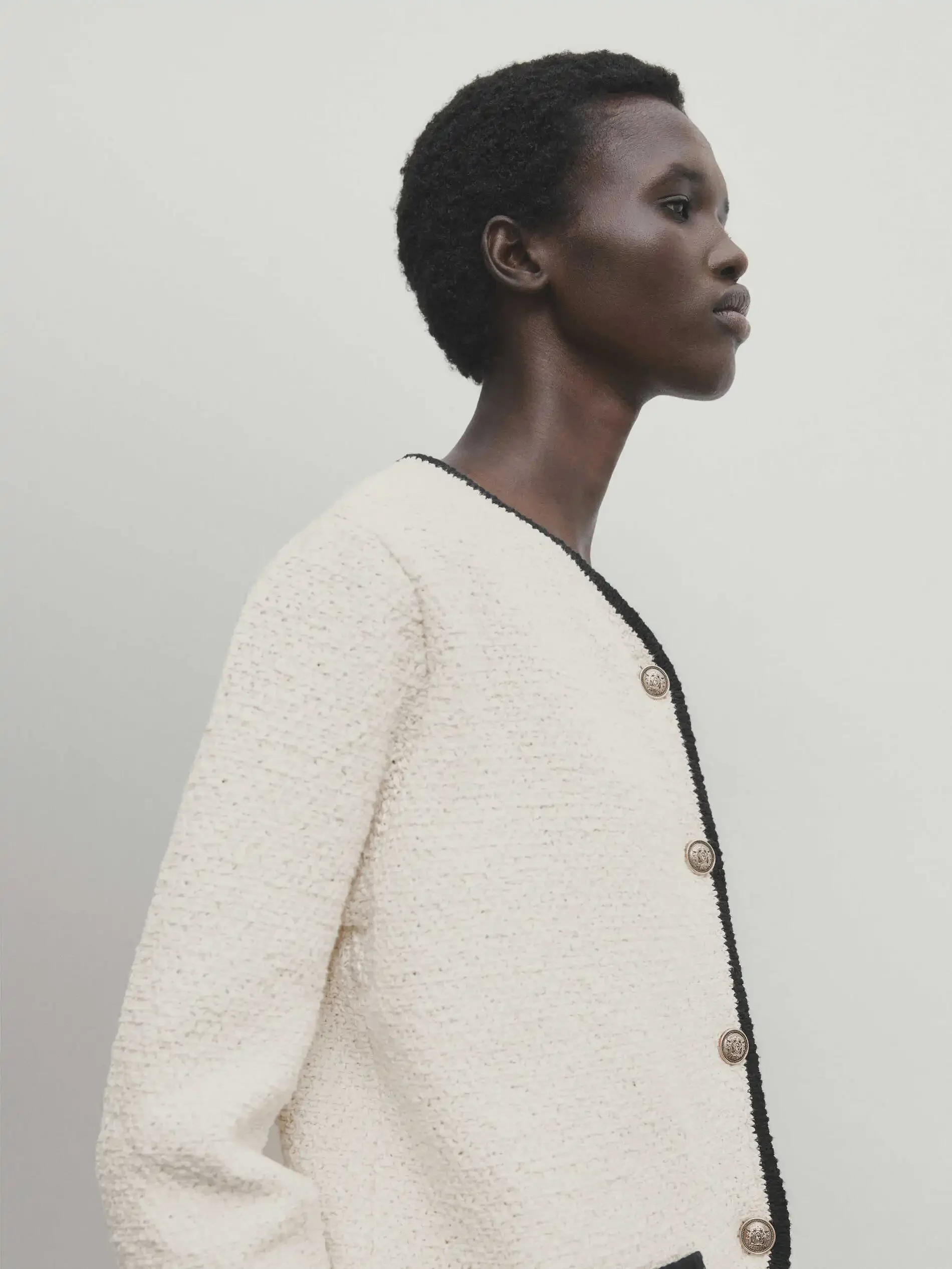 

Ethereal costume 2025 massidutti winter new style of Women's casual fashion lady style short V-neck sweater coat