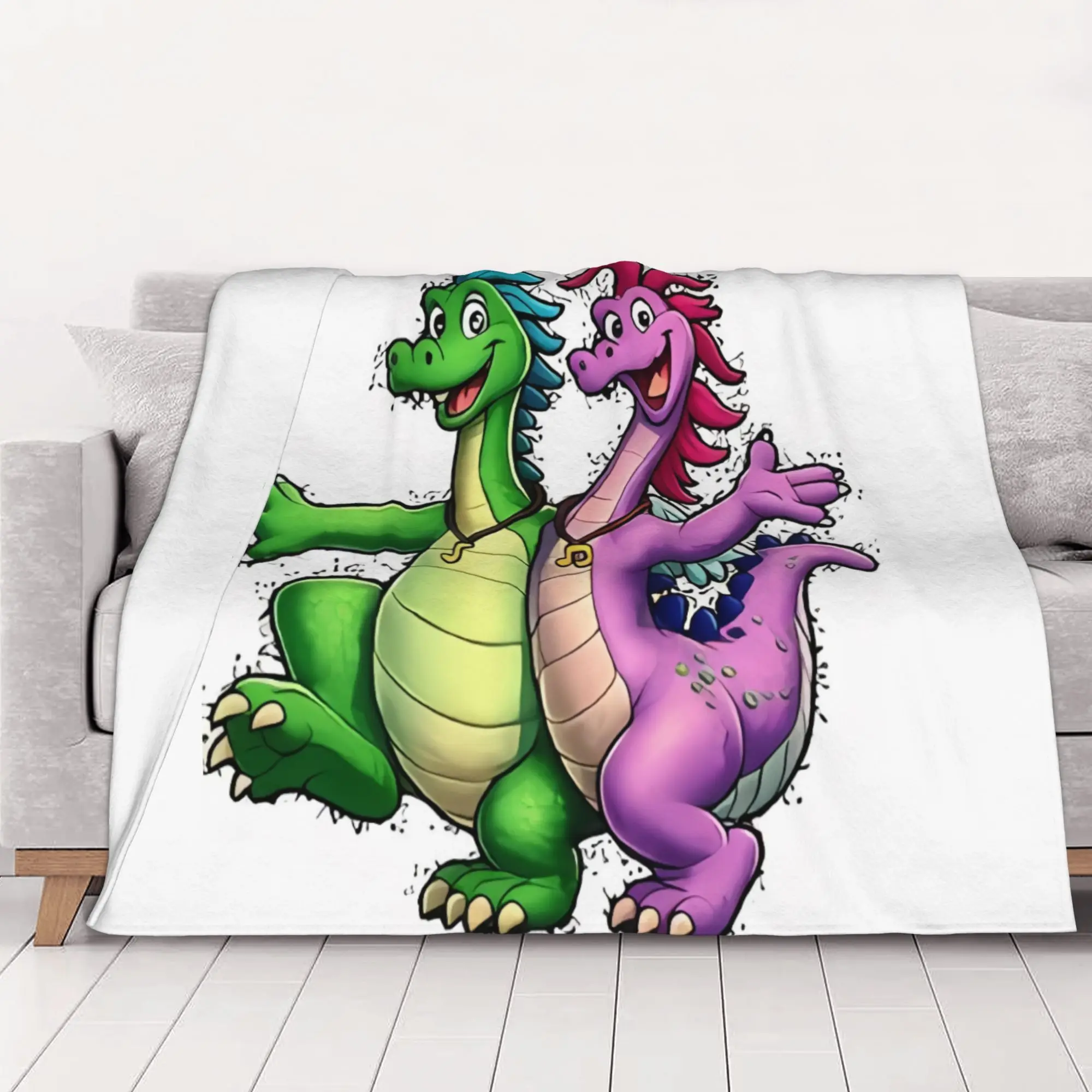 1PC home Cutecore Fairy friend Dragon Tales Blanket Super Cosy Plush Home Living Room Sofa halloween