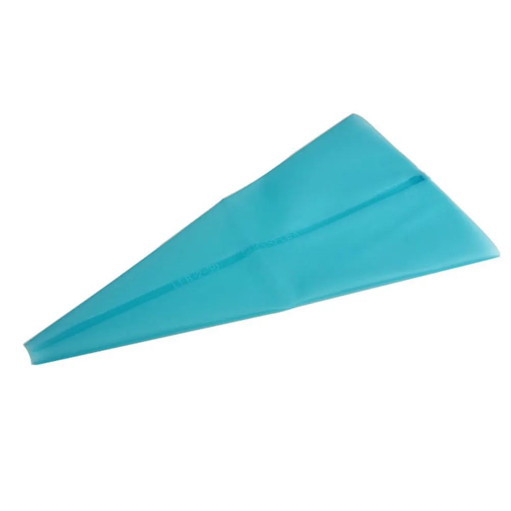 L Size Reusable Silicone Pastry Bags Blue Food Grade Safe for Cake Decorating Baking Frosting Icing Environmentally Friendly