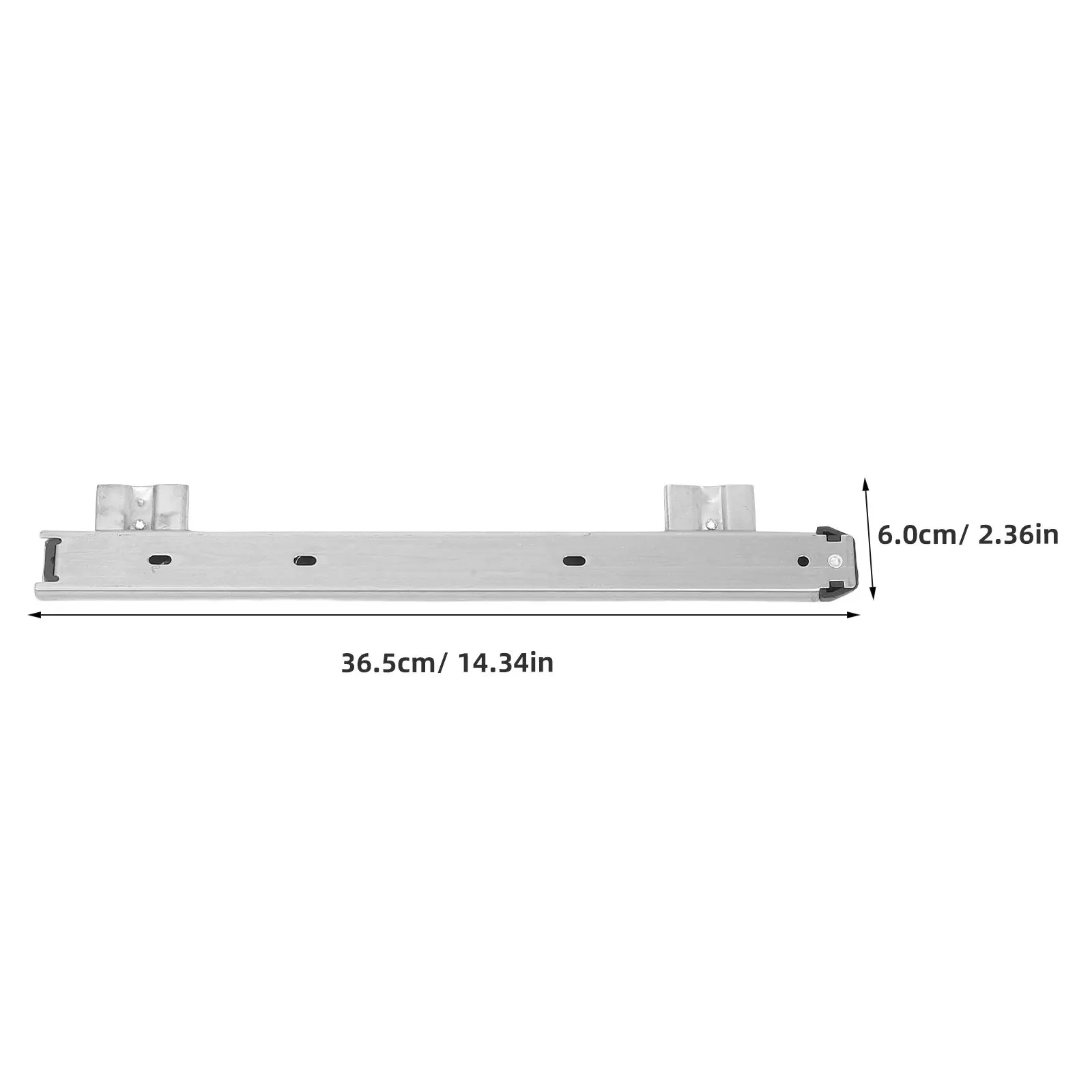 2Pcs Ball Bearing Keyboard Drawer Slides Heavy Duty Steel Under Desk Keyboard Tray Smooth Glide Office Home Metal Drawer Slides