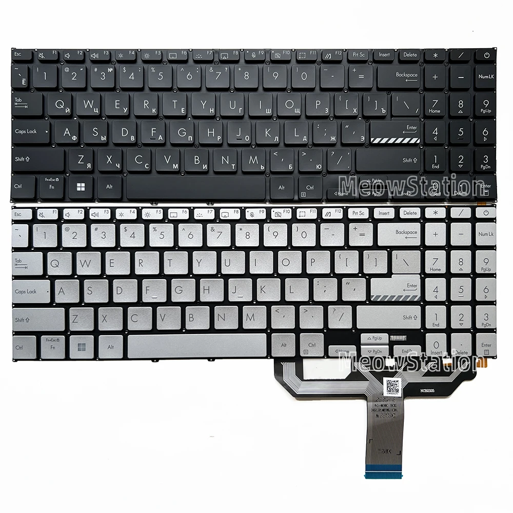 Teclado retroiluminado estadounidense/ruso para ASUS VivoBook X1605 X1605VA/EA X1605E X1502ZA X1502Z  X1502VA X1503Z X1603ZA X1603Z X1602 F1603 F1502ZA D1502IA D1503QA M1603QA M1503Q M1603  M1605XA M1502Z M153QA