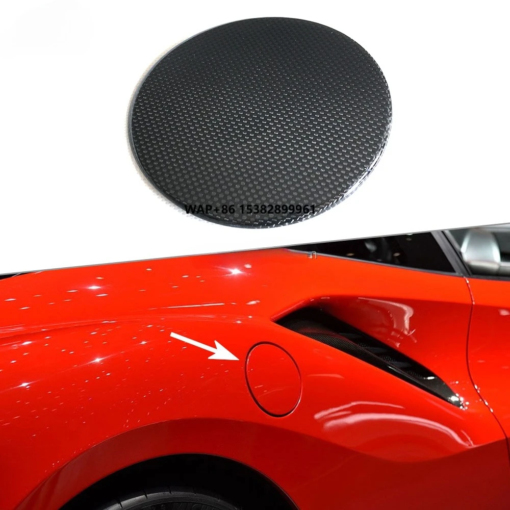 

Dry Carbon Fiber Outside Oil Filler Door Fuel Tank Cover for 488 GTB 2015-2018 Car Accessories
