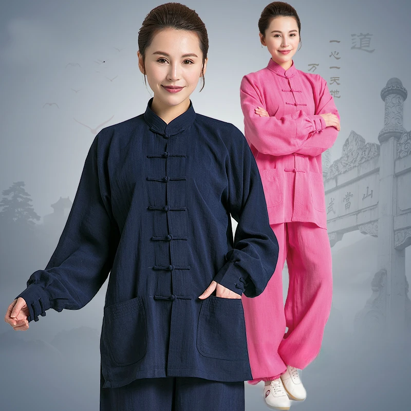 

Tai Chi Uniform 100% Linie TaiChi Suits Traditional Kung Fu Clothing For Your Tai Chi Exercise 11 Colors