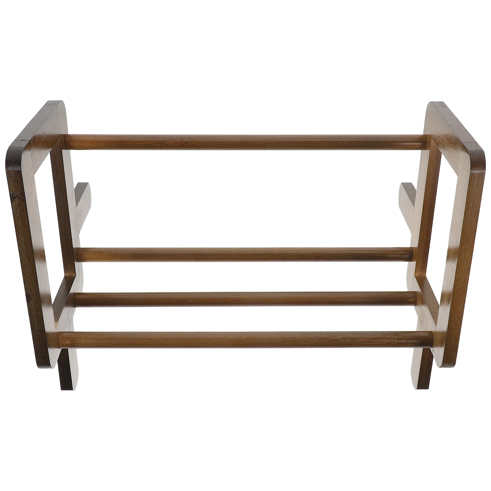 

Desktop Book Organizer Rack Sturdy Bamboo Bookstand for Desk Shelf Storage Magazine Stand Sundries Holder Space Saving Design