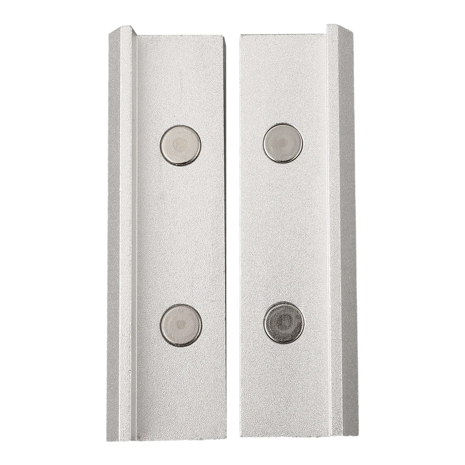 1 Pair CNC Machined Steel Vise Hard Jaw Fixture with VType Jaw and Aluminum Alloy Design for Strong and Stable Workpiece Holding