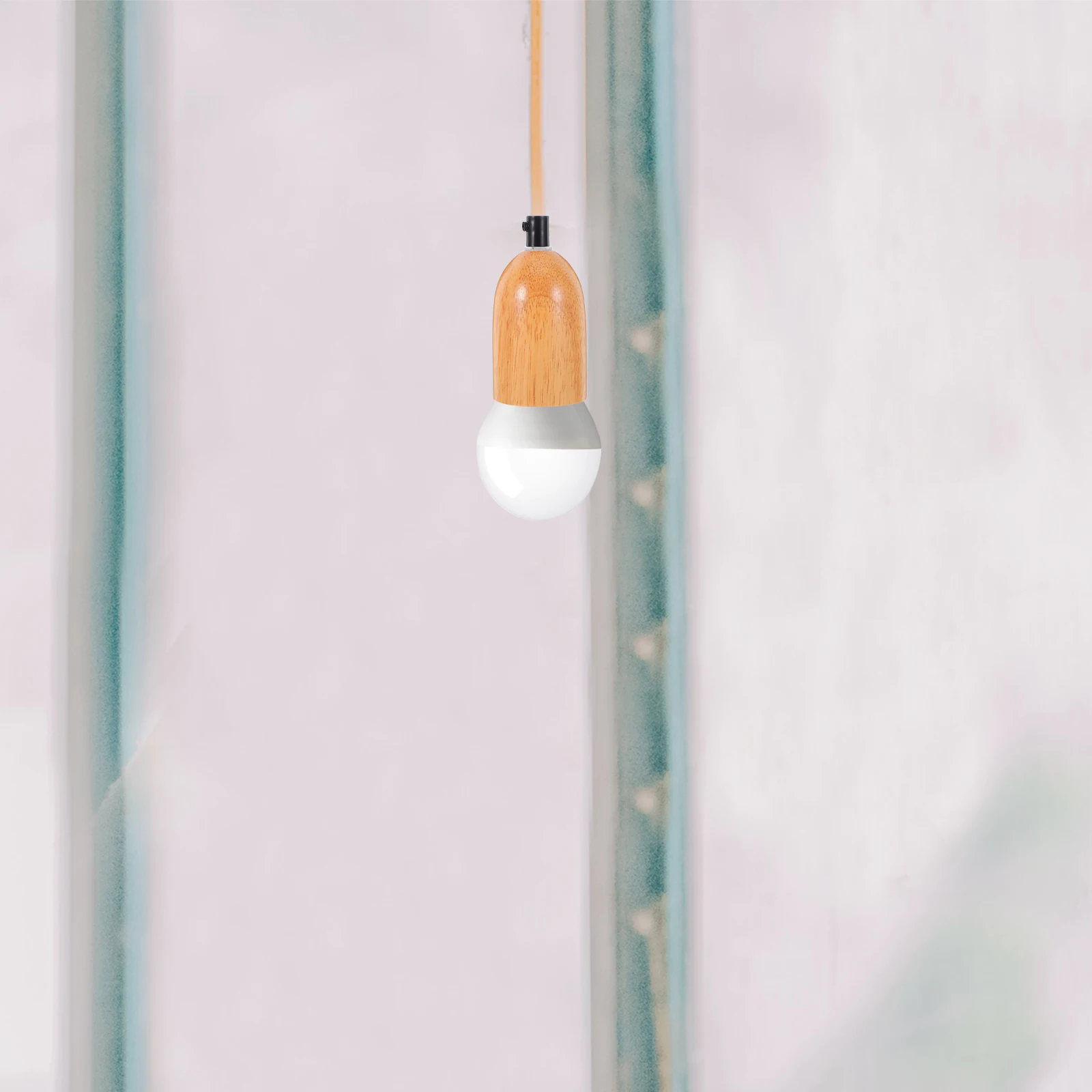 

Creative Wooden Chandelier Bulb Screw Fitting Base Replacement Ceiling Parts Durable Easy Replacement Vintage Holder For Café