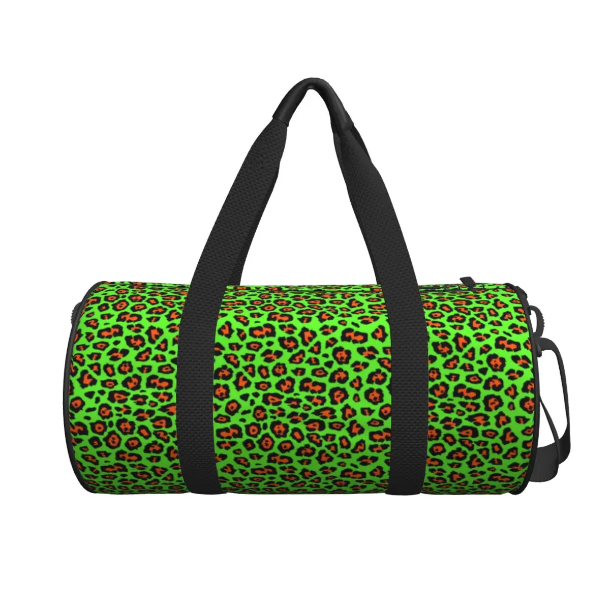 Cheetah Animal Gym Bag Leon Green Leopard Travel Training Sports Bags Men Design Large Cute Fitness Bag Portable Handbags