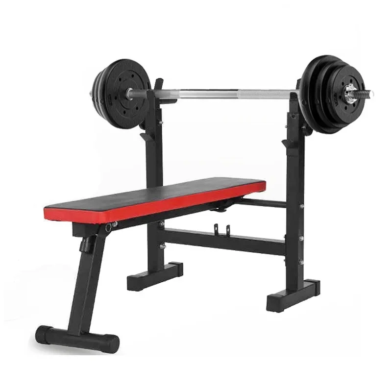 Bench Press Biceps Foldable Gym Multifunction Strength Home Commercial Training Adjustable Weight Barbell Fitness Sit up Bench
