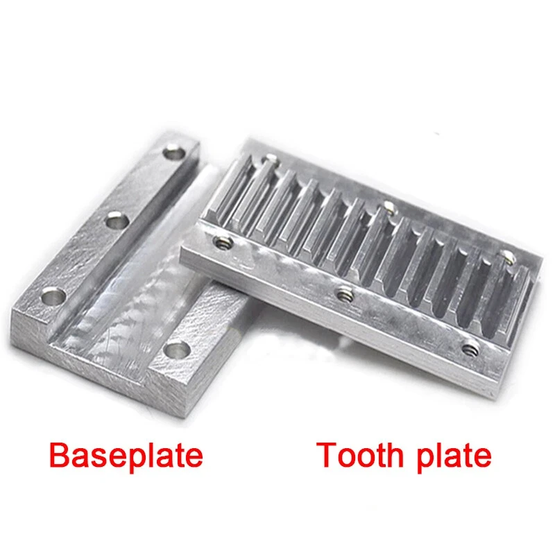 5m/s5m/8m/s8m Timing Belt Connector Clamping Plate Aluminum For Fixed Clip Open Timing Belt Combination Connection Teeth Plate
