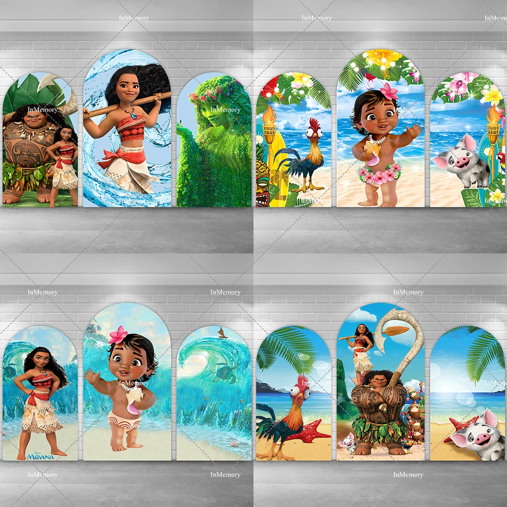 

27 Options Disney Moana Theme Arch Backdrop Cover Girls Summer Surfing Birthday Party Photography Backgrounds Chiara Wall Banner
