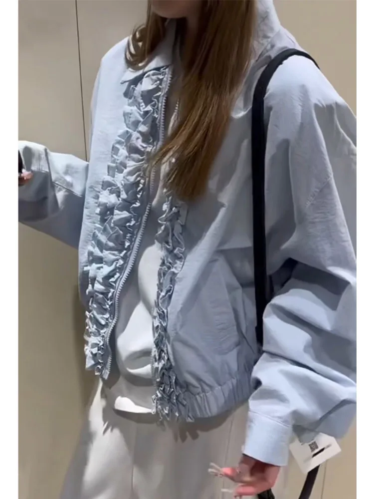 sli-bleu-vetements-d'exterieur-femmes-trajet-coreen-sle-printemps-nouveau-design-sens-haut-coupe-ample-longue-sve-couleur-pure