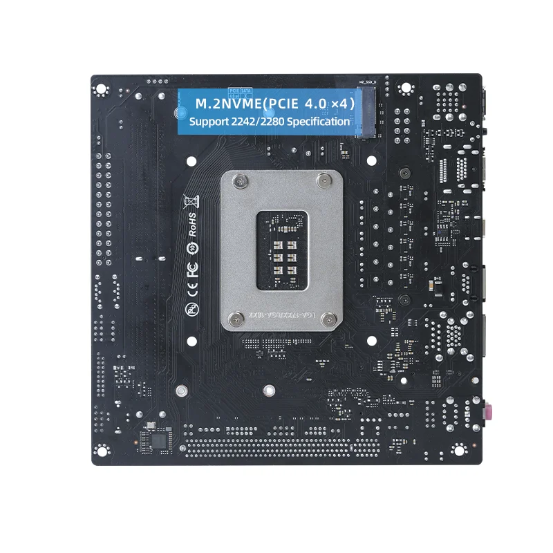 Imagem -04 - Erying Faça Você Mesmo Itx Desktop Conjunto de Placa-mãe com Núcleo Integrado Cpu Interposer Kit i7 13620h I713620h 10c16t Ddr5 Jogos Computadores pc