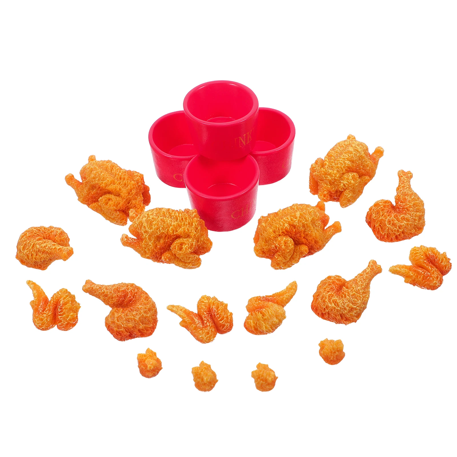 

Chicken Wings Simulated and Drumsticks Artificial Adorable Food Decor Organic Fried Leg Model Models Child