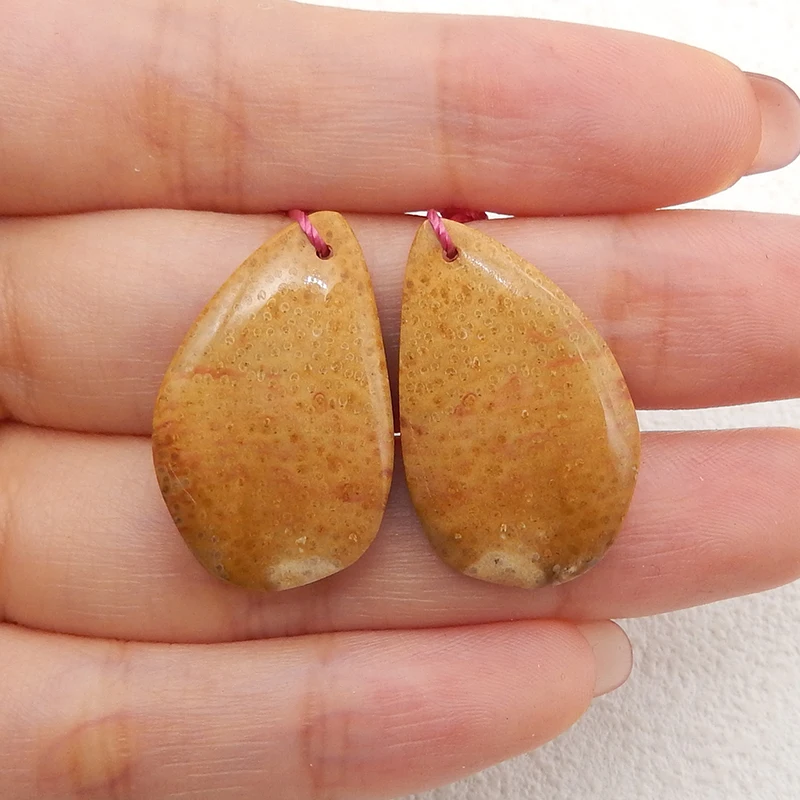 

Natural Indonisian Coral Earrings Beads for Jewelry Making , DIY Jewelry, Gemstone Earrings,Gemstone Jewelry