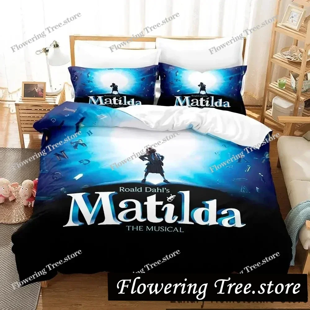 

3D Print Matilda The Musical Bedding Set Boys Girls Twin Queen King Size Duvet Cover Pillowcase Bed Boys Adult