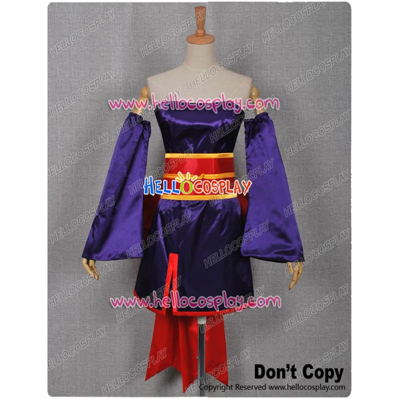 Costume de cosplay Ayane de Dead or Alive DOA, style kimono, robe courte en satin à épaules dénudées, tenue pour fête à thème Halloween