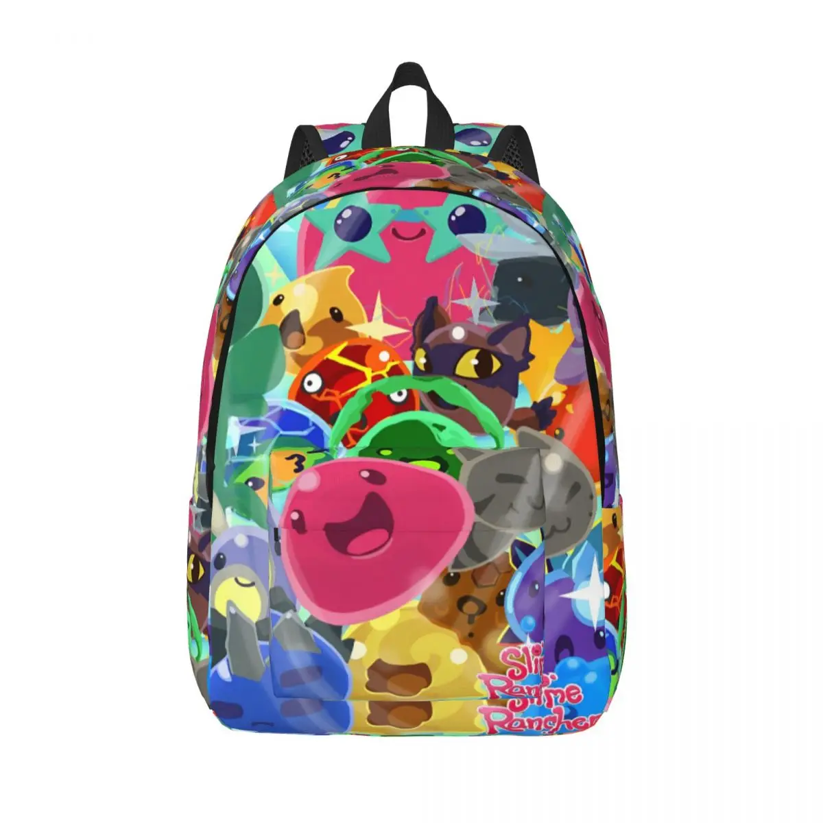 Slime Rancher Cartoon Game Backpack for Men Women Fashion Student Business Daypack Anime Cute Laptop Canvas Bags Sports