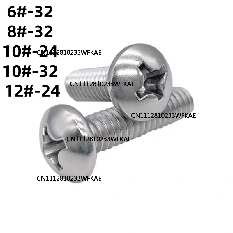 50-pezzi-6--32-8--32-10--24-10--32-12--24-viti-a-testa-piatta-incrociata-in-acciaio-inox-304-unc-unf-con-filettatura-spessa